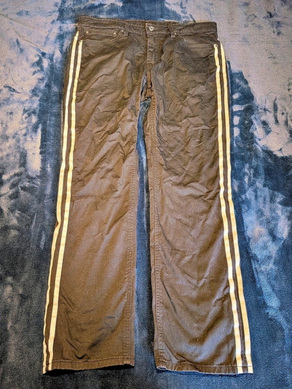 Levi's SilverTab Striped Cargo Pants in Black 32W L30